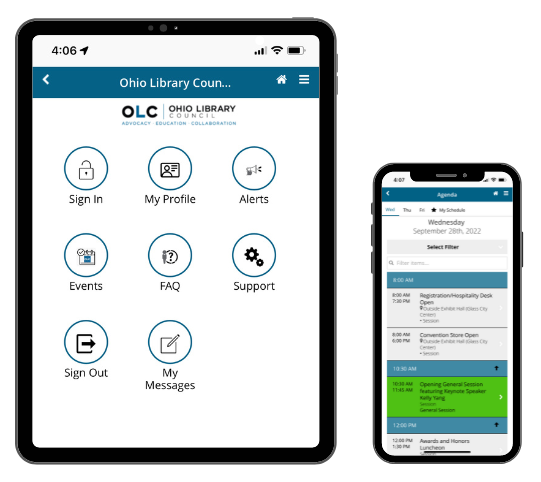 graphic of OLC app